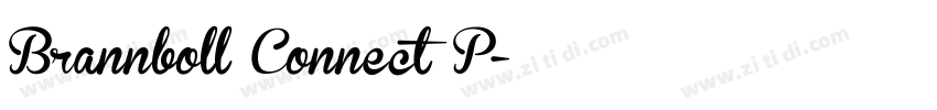 Brannboll Connect P字体转换